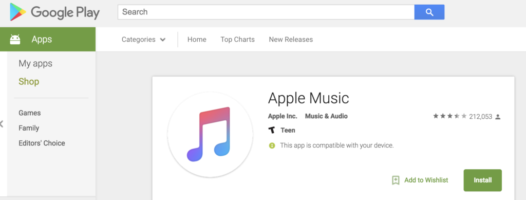 can you install itunes on android