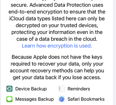 Apple Advanced Data Protection Explained